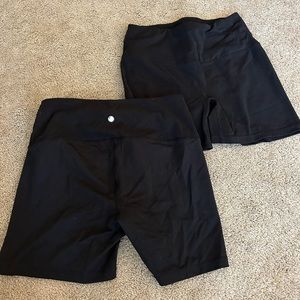Two pairs of Yogalicious Lux Booty Shorts